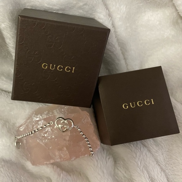 Gucci GG Heart Ball-chain Bracelet in Silver - Picture 4 of 7